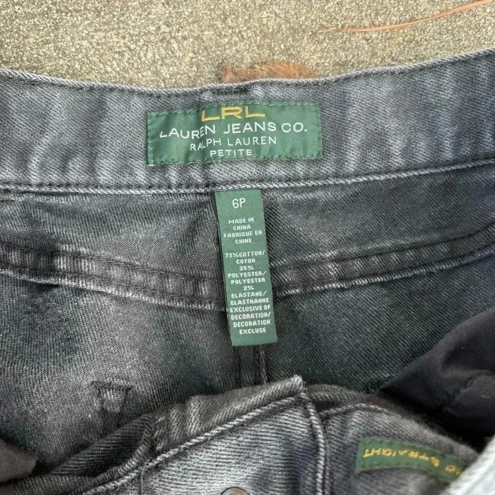 Lauren Ralph Lauren black size 6p classic jeans